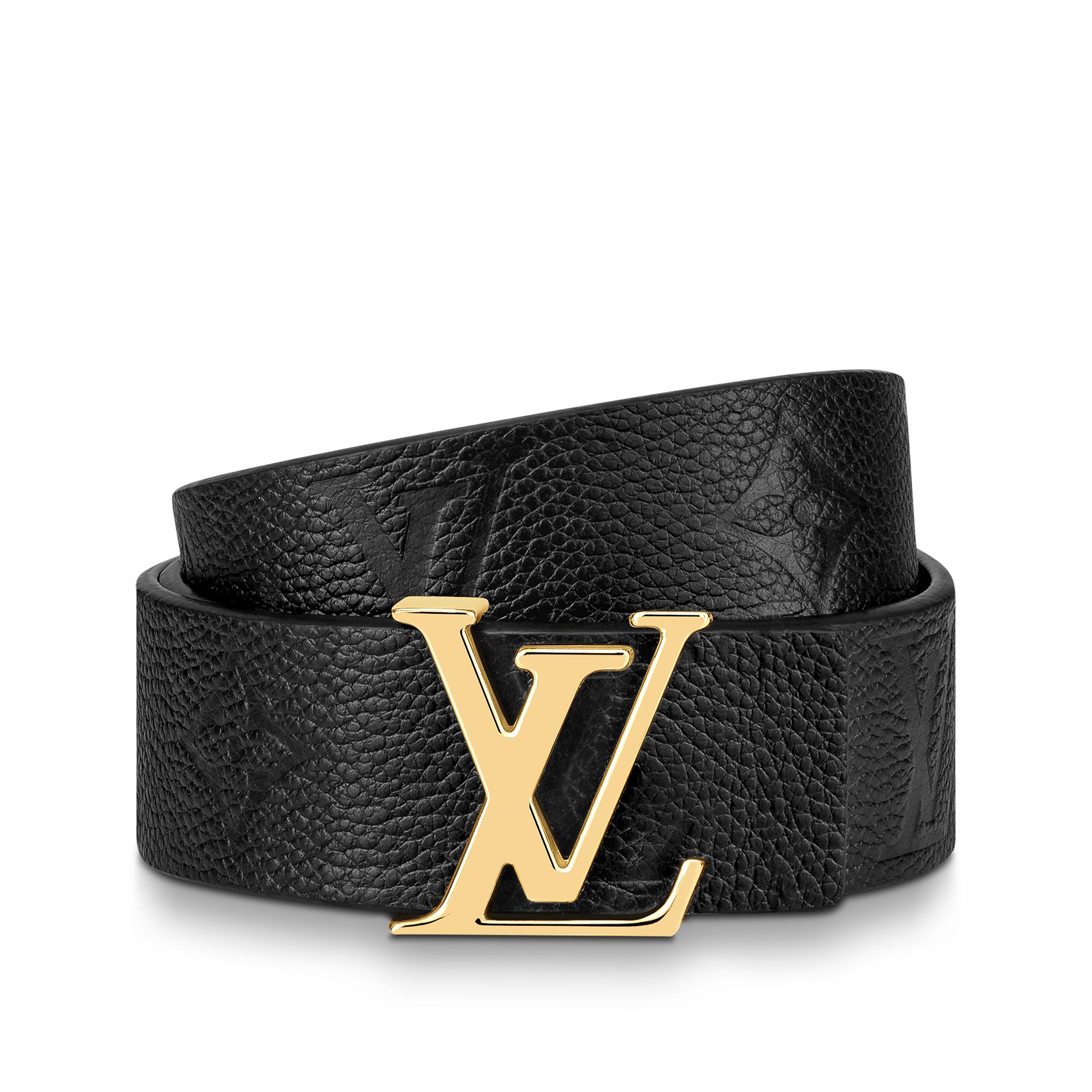 Black louis shop vuitton belt